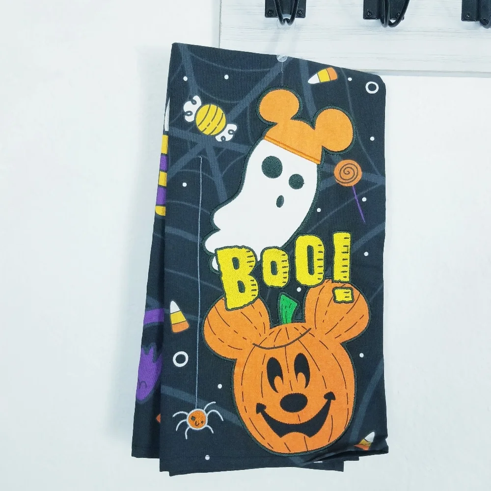 Disney Parks Halloween Tea Towel NEW Spooky Season Disney